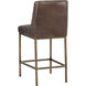 Leighland 38 inch Havana Dark Brown Counter Stool